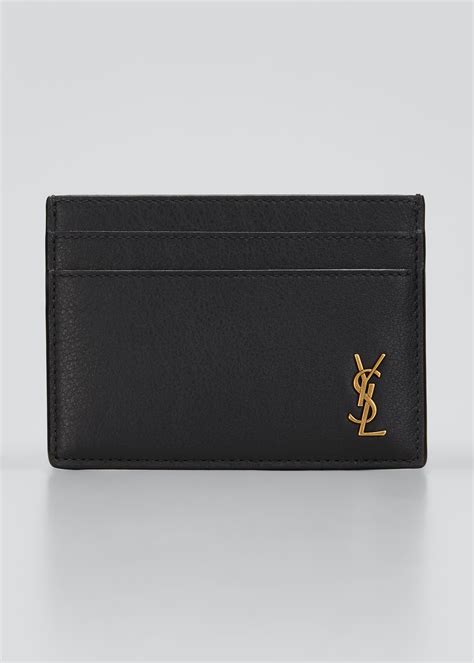 ysl karten etui|Saint Laurent YSL Monogram Card Case in Patent .